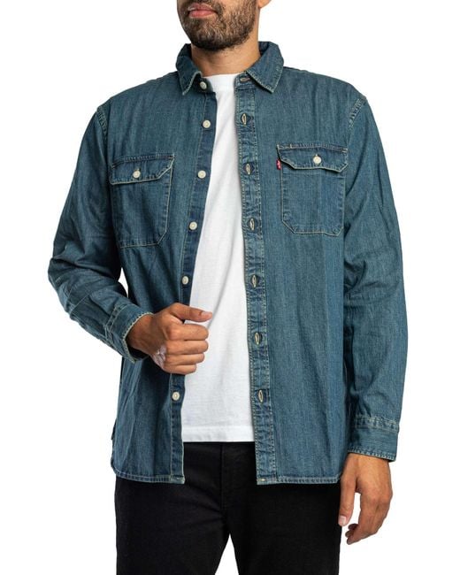 Levi's Blue Jackson Worker Shirt for men