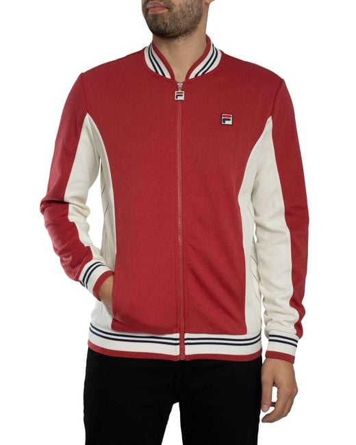 Fila Red Settanta Baseball Jacket for men