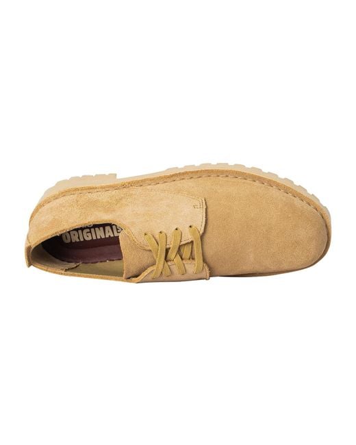 Clarks Desert Rock Suede Low Shoes in Natural for Men Lyst