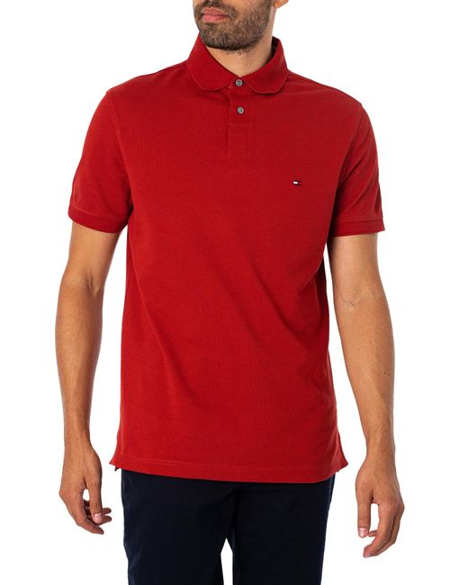 Tommy Hilfiger Red 1985 Regular Polo Shirt for men