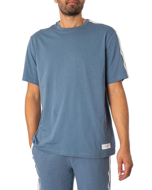 Tommy Hilfiger Blue Lounge Logo T-shirt for men