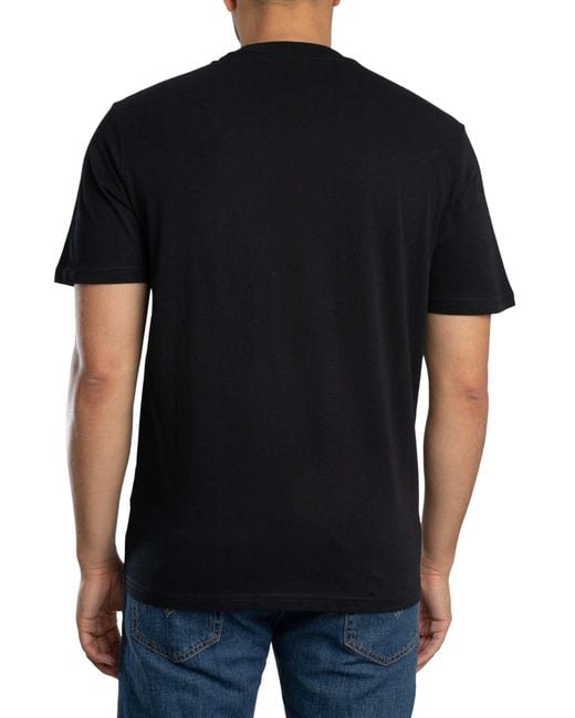 Napapijri Black Relaxed Small Box Logo T-shirt for men