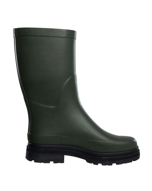 Aigle Green Mid Rain Wellington Boots for men