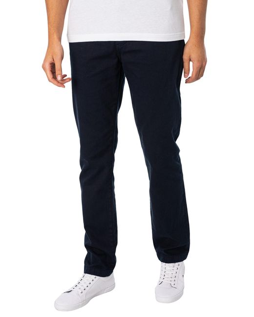 Tommy Hilfiger Blue Denton Structure Straight Jeans for men