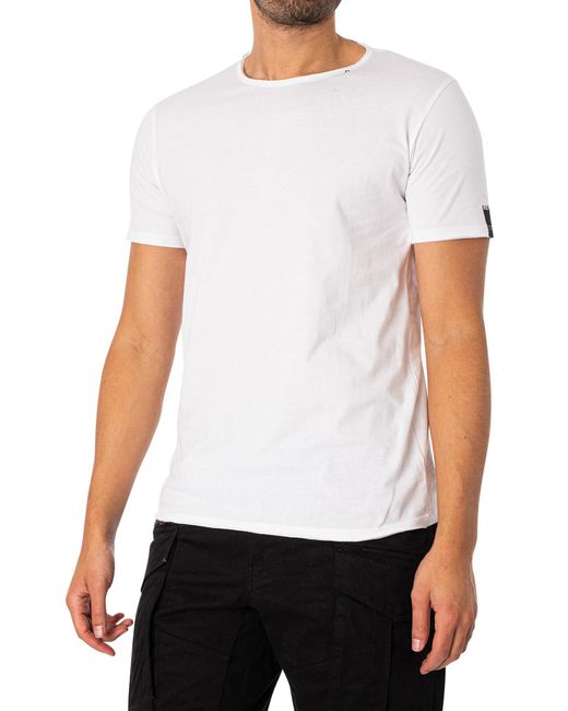 Replay White Box Sleeve Logo T-shirt for men