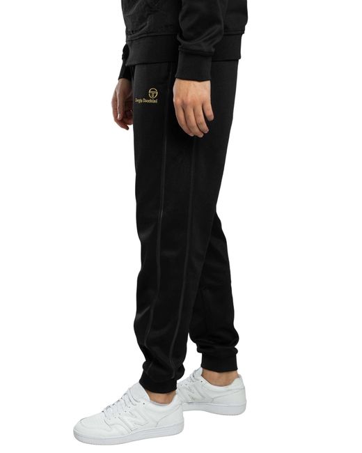Sergio Tacchini Black Cassio Track Joggers for men