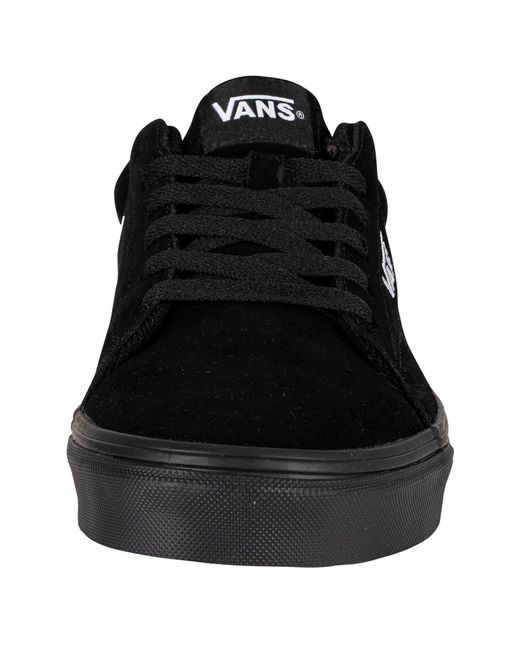 Vans Black Seldan Suede Trainers for men