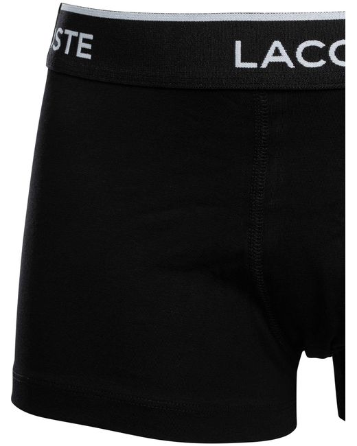 Lacoste Black 7 Pack Trunks for men