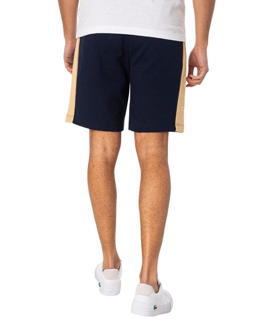 Lacoste Blue Colourblock Sweat Shorts for men