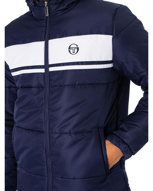 Sergio Tacchini Blue Antonio Puffer Jacket for men