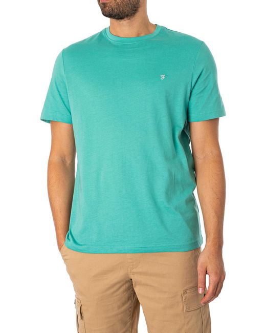 Farah Green Eddie T-shirt for men