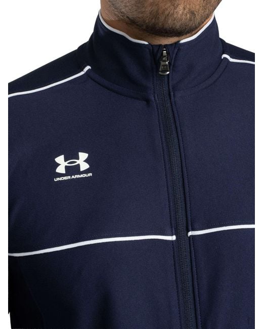 Under Armour Blue Challenger Track Jacket for men
