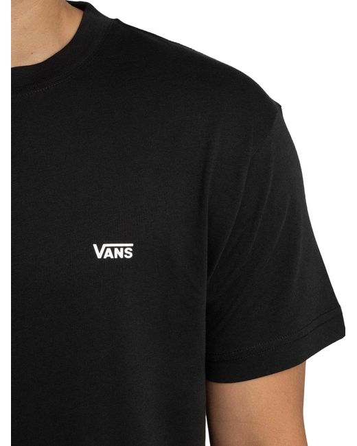 Vans Black Left Chest Logo T-shirt for men