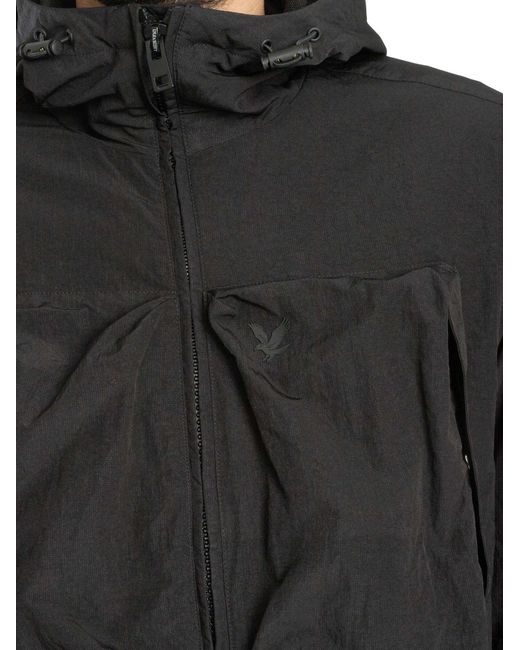 Lyle & Scott Black Lightweight Ripstop Windcheater Jacket for men