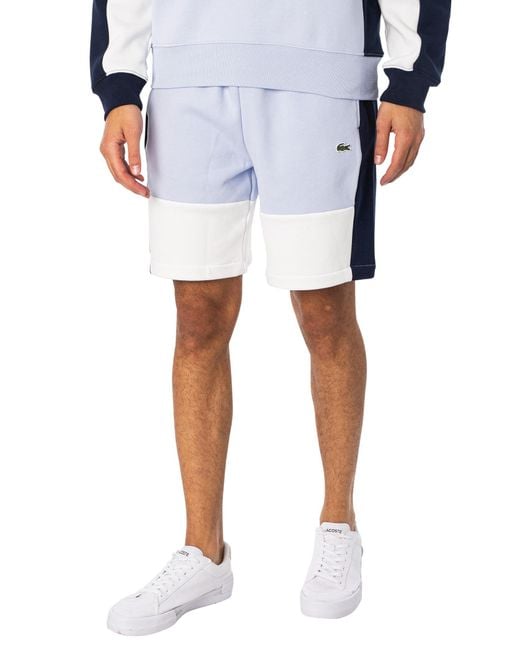 Lacoste Blue Logo Organic Cotton Sweat Shorts for men