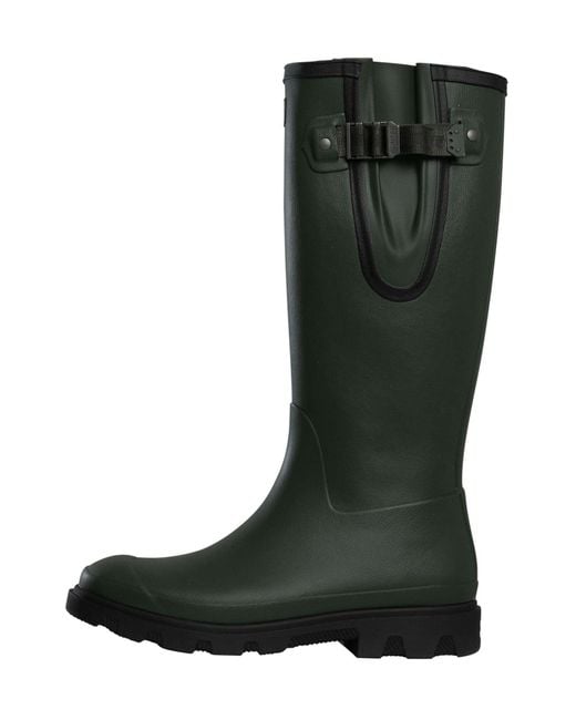 Hunter Green Downpour Field Wellington Boots for men