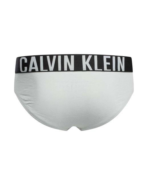 Calvin Klein White 3 Pack Intense Power Hip Briefs for men