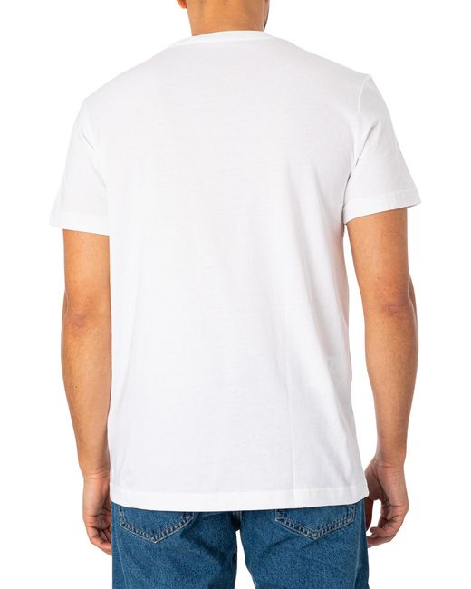 Calvin Klein White Embro Badge T-shirt for men