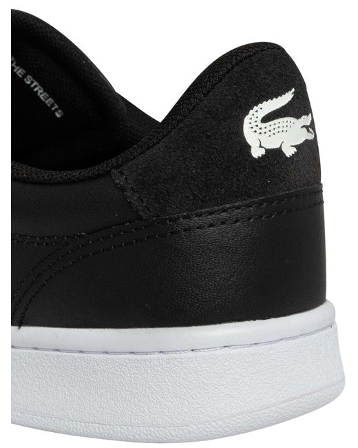 Lacoste Black Carnaby Set 224 1 Sma Leather Trainers for men