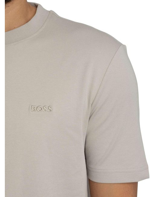 Boss Gray Te Interlock T-shirt for men