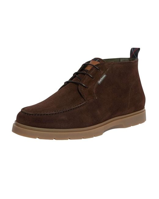 Barbour Brown Tucker Suede Chukka Boots for men