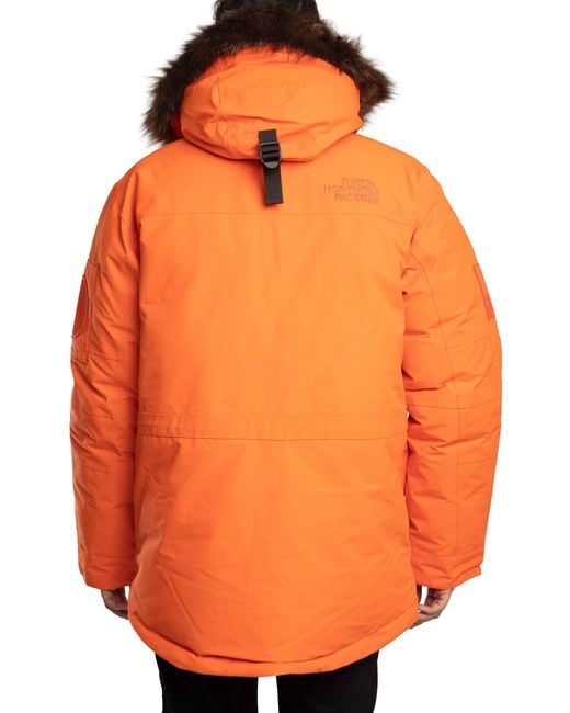 The North Face Orange Expen Mcmurdo Parka Jacket for men