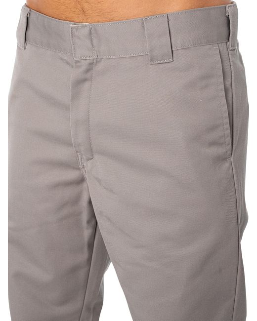Carhartt Gray Master Chino Trousers for men