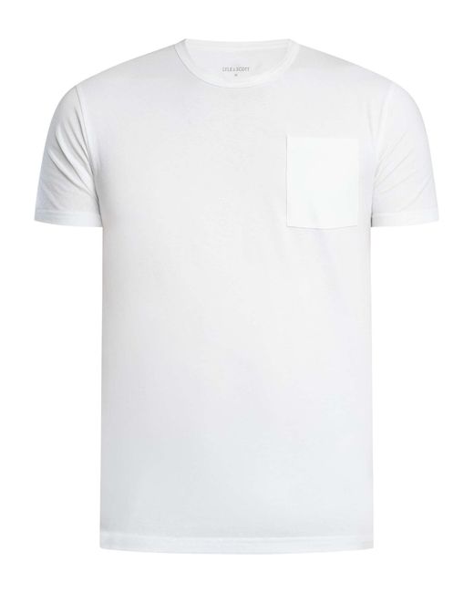 Lyle & Scott Black Basic 2 Pack Pocket T-shirt for men