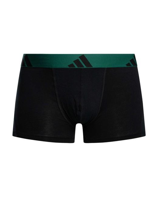 Adidas Black 5 Pack Active Flex Cotton Trunks for men