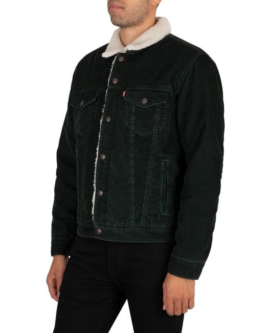 Levi's men's type 3 sherpa trucker denim jacket clearance