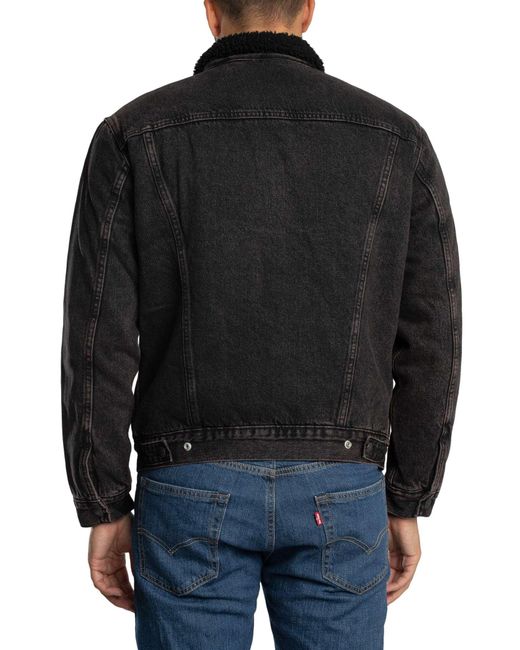 Levi's Black Type 3 Sherpa Trucker Jacket for men
