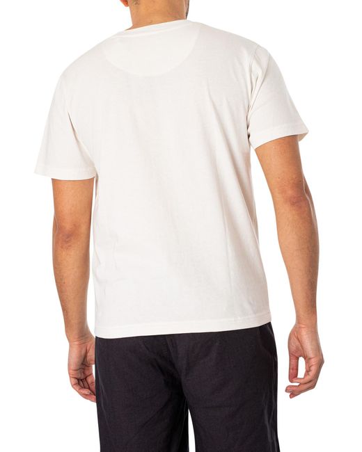 Far Afield White Pocket T-shirt for men