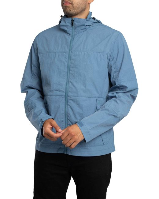 Lyle & Scott Blue Stow Away Jacket for men