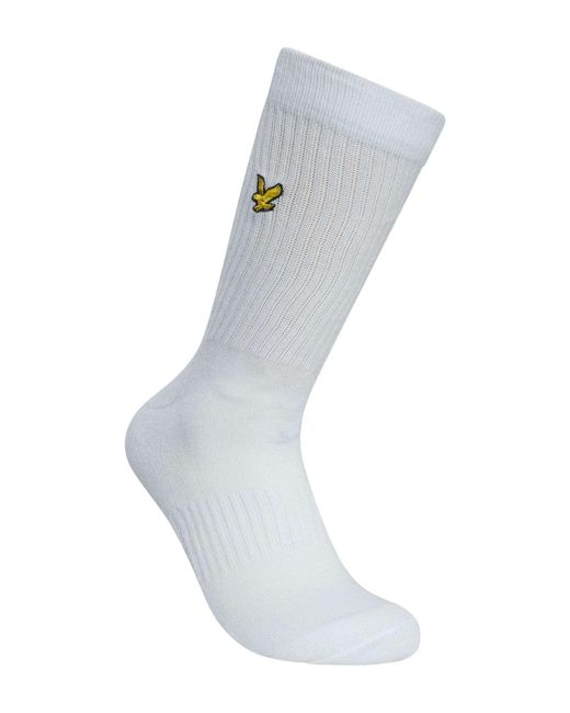 Lyle & Scott Black 5 Pack Camdyn Premium Sport Socks for men
