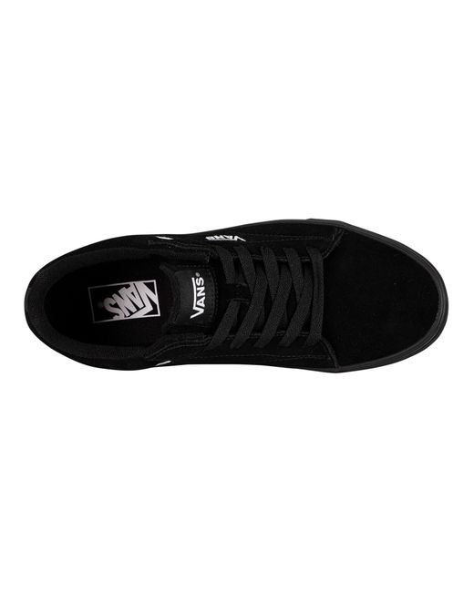 Vans Black Seldan Suede Trainers for men