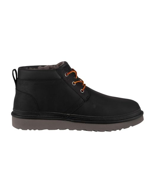 UGG Neumel Utility Leather Boots in Black for Men Lyst