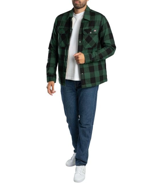 Dickies Green Lined Sacramento Fleece Jacket for men