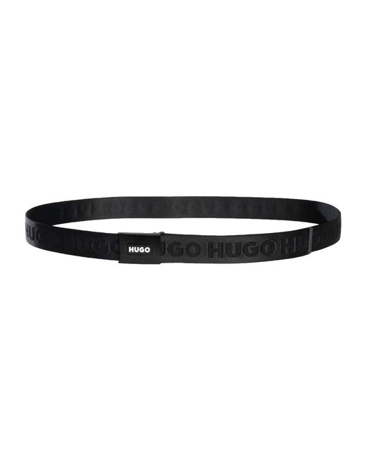 HUGO Black Garratt Belt for men