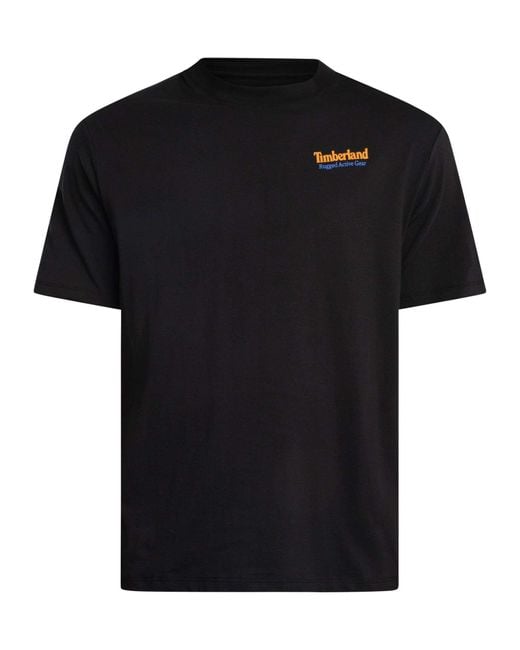 Timberland Black Rugged Active Gear Back T-shirt for men