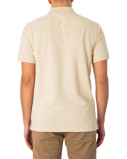 Gant White Regular Shield Pique Polo Shirt for men