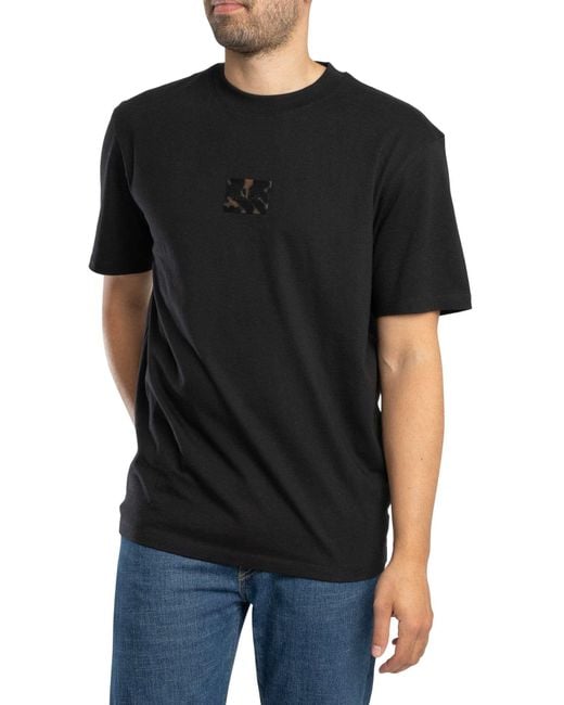HUGO Black Dumeon Logo T-shirt for men