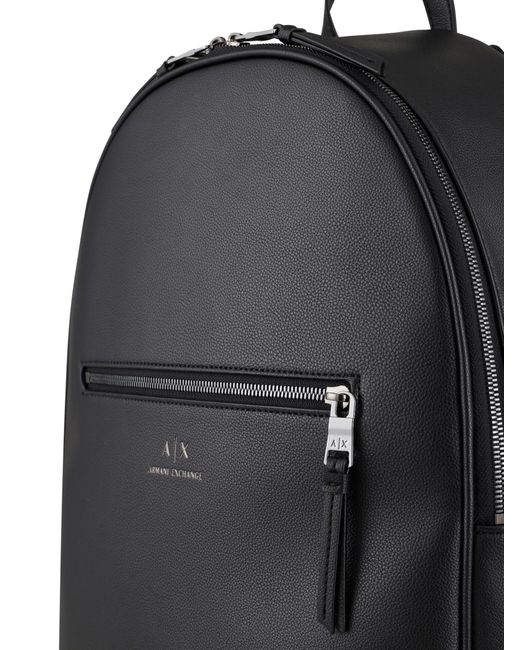 Black branded backpack clearance