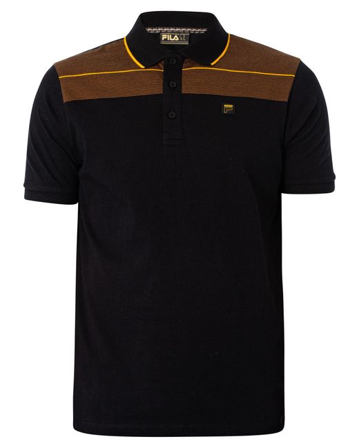 Fila Black Jacapo Polo Shirt for men