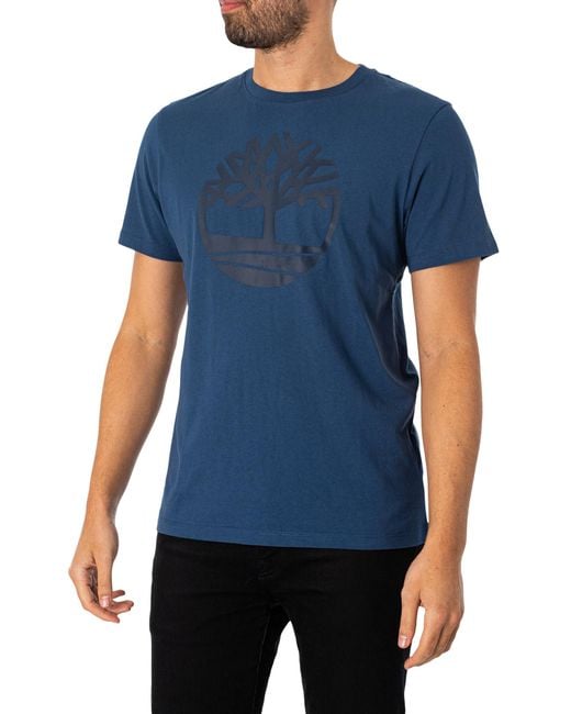 Timberland Blue Tree Logo T-shirt for men