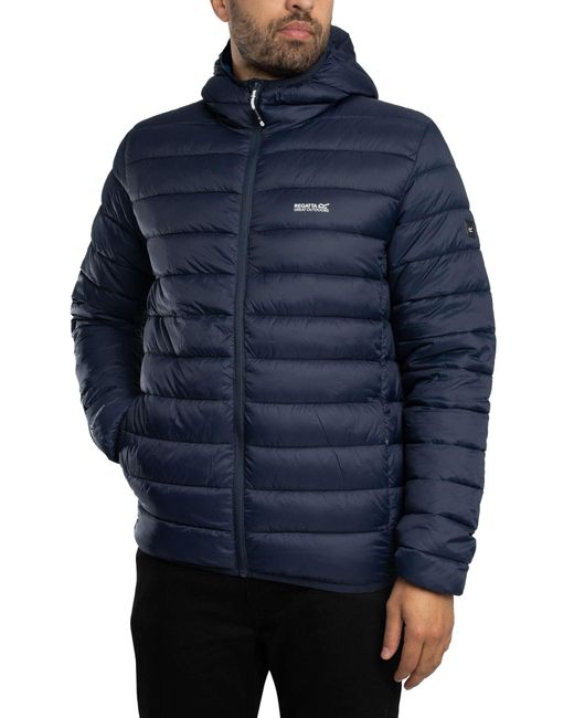 Regatta Blue Hooded Marizion Padded Jacket for men