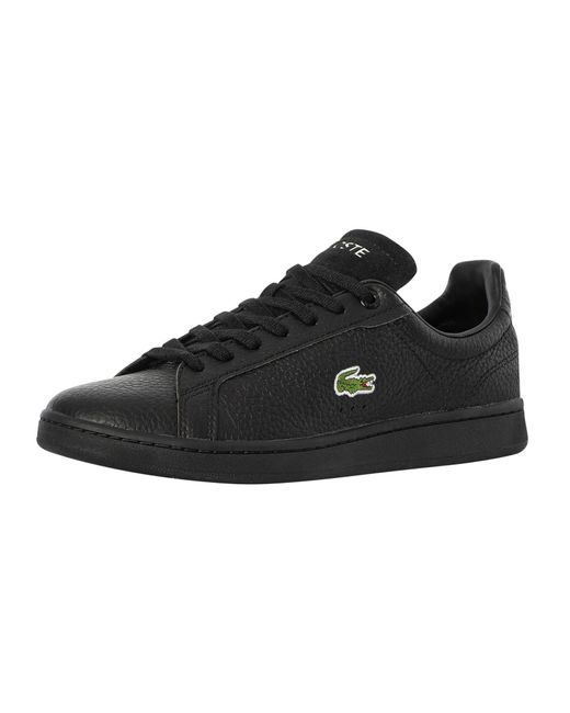 Lacoste Black Carnaby Pro 222 2 Sma Leather Trainers for men