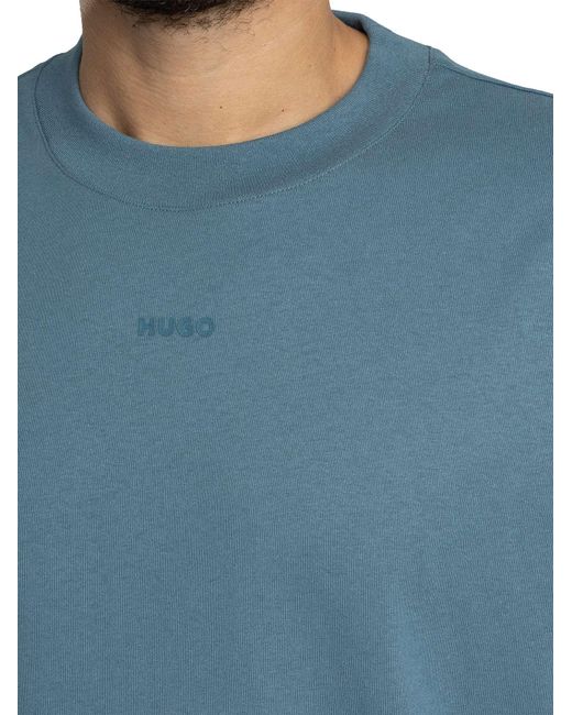 HUGO Blue Dapolino T-shirt for men