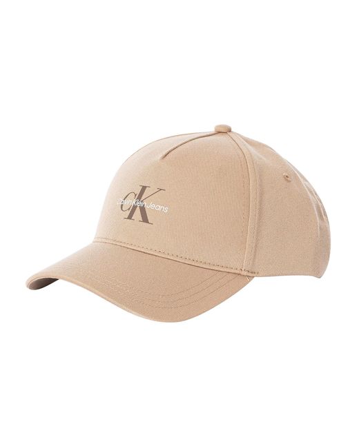 Calvin Klein Natural Monologo Print Baseball Cap for men