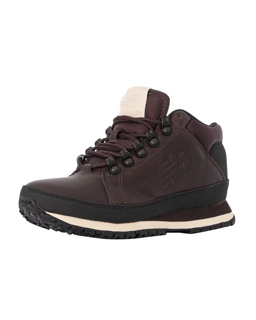 New Balance Brown H754 Leather Boots for men