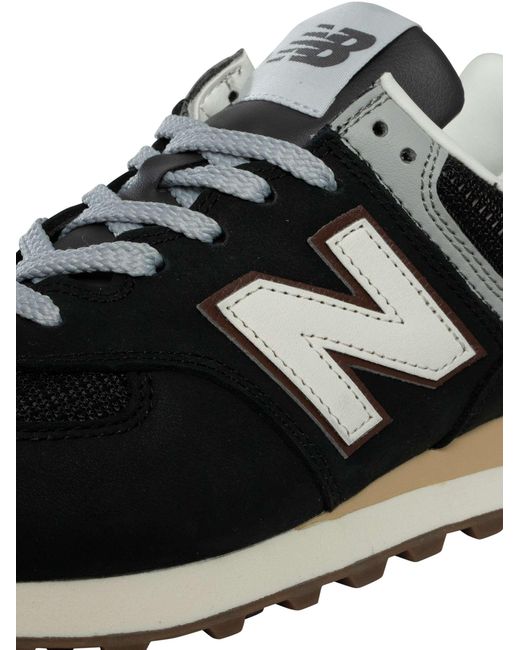 New Balance Black 574 Trainers for men